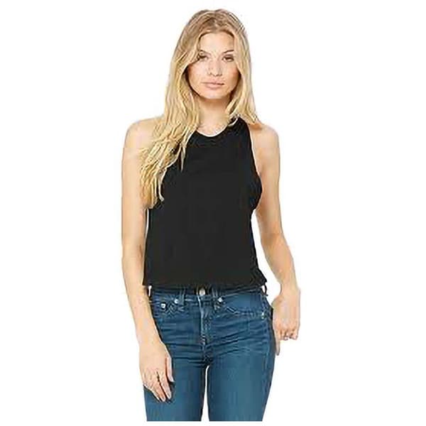Bella + Canvas Kvinnor/Damer Racerback Cropped Sleeveless Tank Top