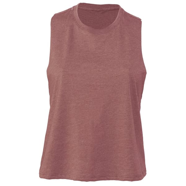 Bella + Canvas Kvinnor/Damer Racerback Cropped Sleeveless Tank Top