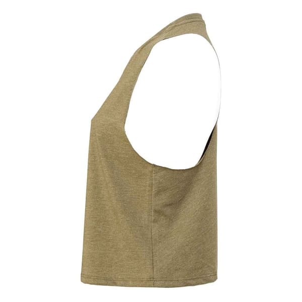 Bella + Canvas Kvinnor/Damer Racerback Cropped Sleeveless Tank Top