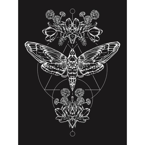 Grindstore Damer/kvinnor Death Head Moth Floaty Tank