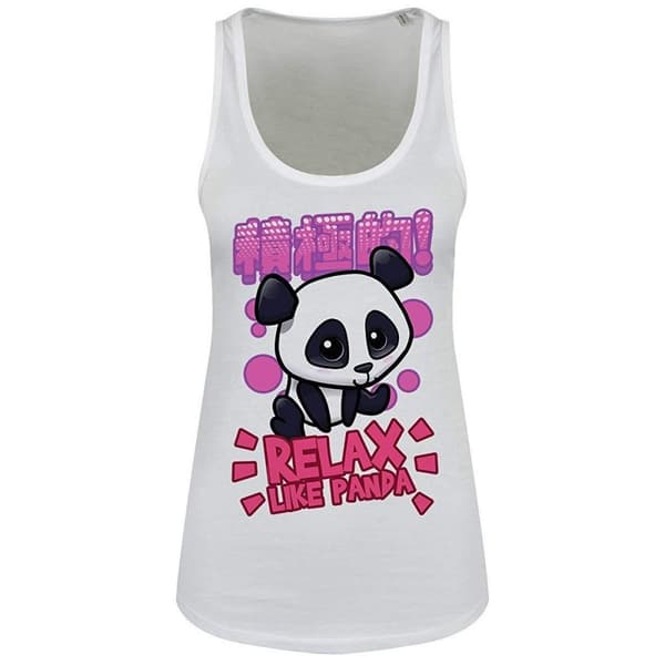 Handa Panda Ladies/Womens Relax Like Panda Floaty Tank