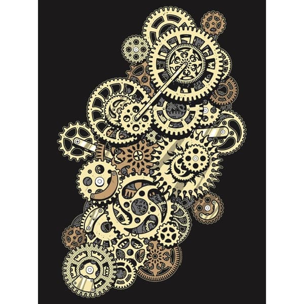 Grindstore Ladies/Womens Steampunk Cogwheels Floaty Tank