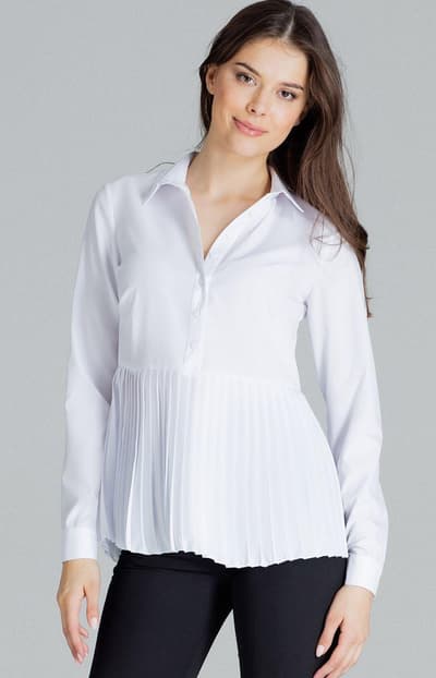 Bluse L089, Hvid, M
