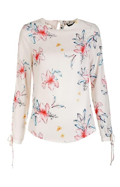 B95 Bluse, ECRU-mønster, 44