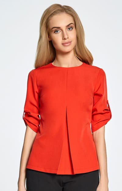 Bluse S097, rød, m