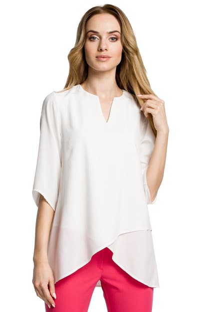 Bluse M359, ECRU, 2XL