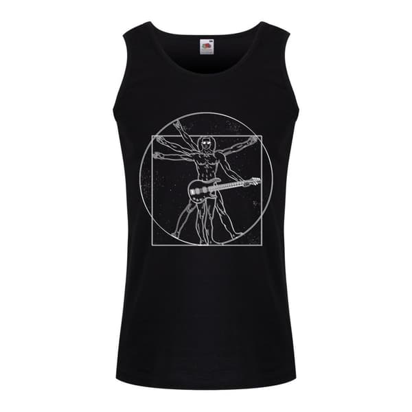 Grindstore Mens Da Vinci Rocker Vest Top Black M