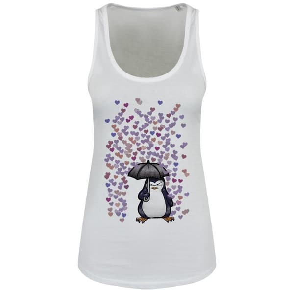 Psycho Penguin Dame/Damer No Love flydende vest Top