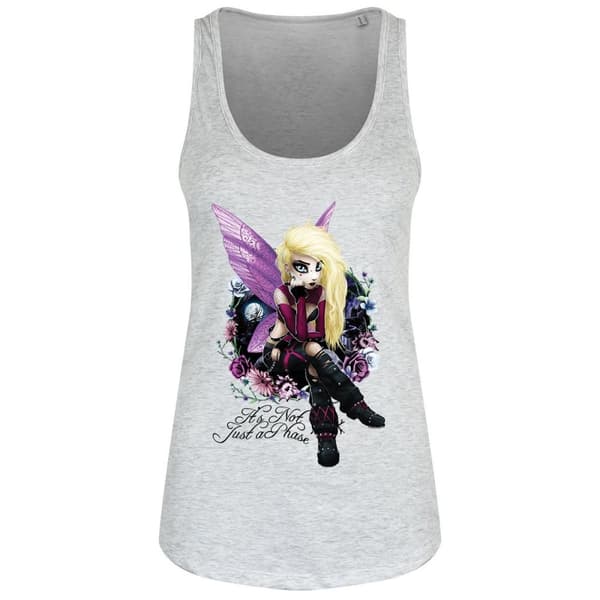 Hexxie Womens/Ladies Its Not Just A Phase Izzy Vest Top Grey S