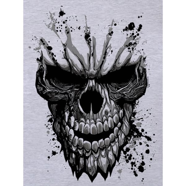 Grindstore Mens Carved Skull Vest Top