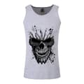 Miniatyrbilde 1 av 3: Grindstore Mens Carved Skull Vest Top