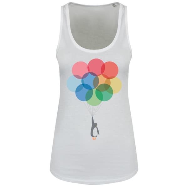 Grindstore Kvinnor/Damer Penguin & Balloons Vest Top