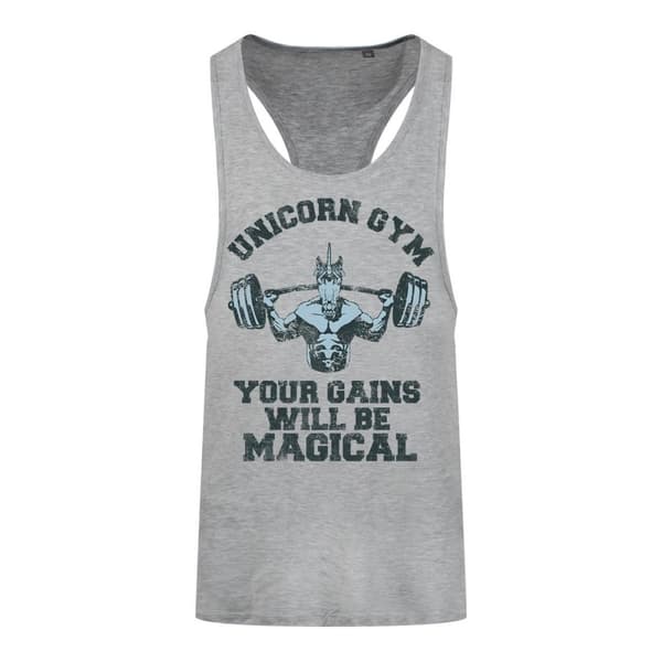Grindstore Enhörning Gym Racerback Vest Top för män