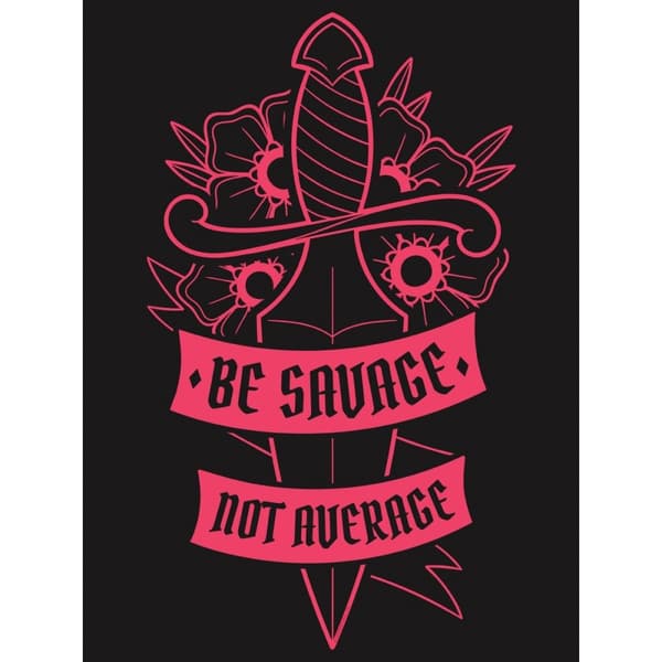 Grindstore Kvinnor/Damer Be Savage Not Average Vest Top