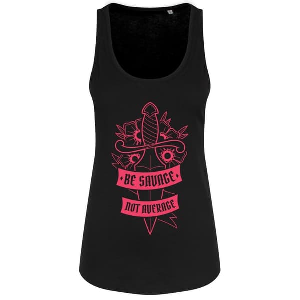 Grindstore Kvinnor/Damer Be Savage Not Average Vest Top