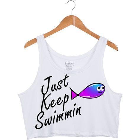 Crop Top just Keep Swimming