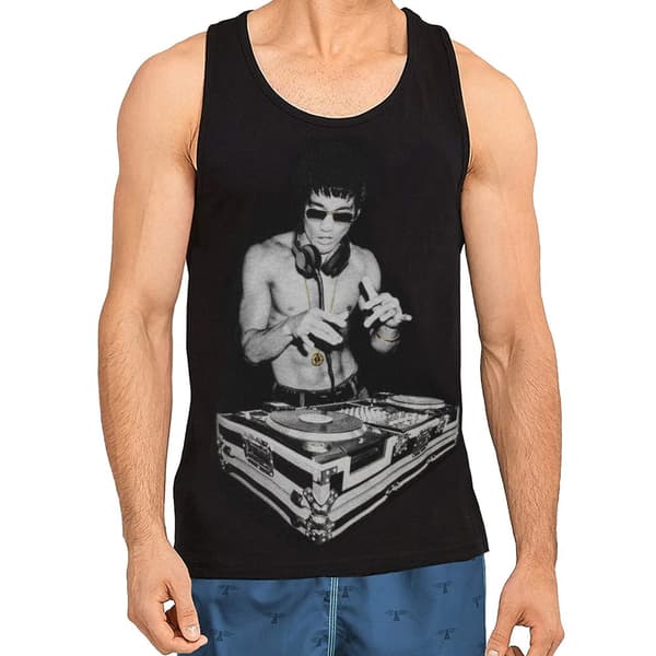 Avengers Officiel Bruce Lee Gung Fu Scratch Vest til mænd