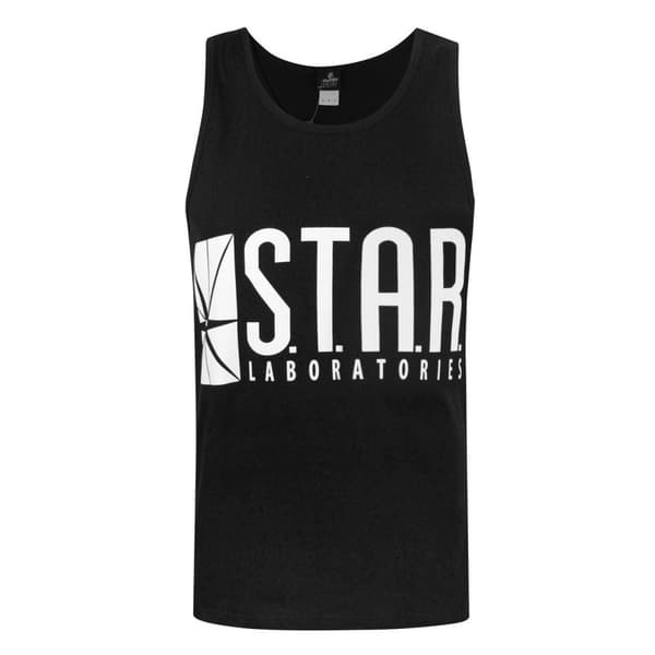 Flash Official Mens TV STAR Laboratories Vest Black XXL
