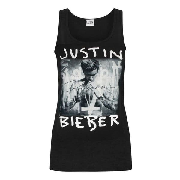 Justin Bieber Womens/Ladies Purpose Vest Black L