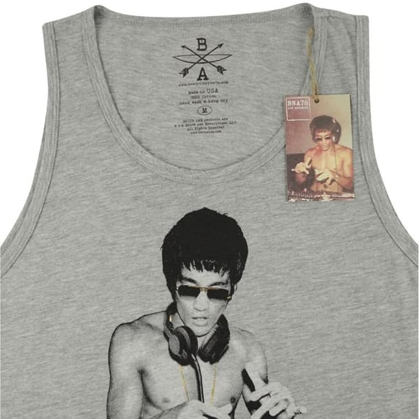 BNA78 Mens Gung Fu Scratch Bruce Lee Tank Top
