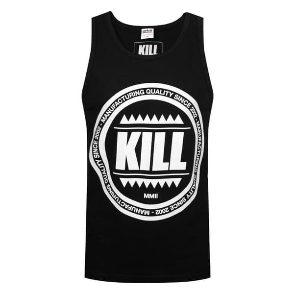 Kill Brand Mens Swag Logo Vest Black XL