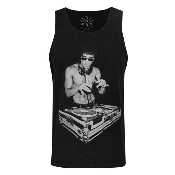 BNA78 Mens Gung Fu Scratch Bruce Lee Vest Black XXL