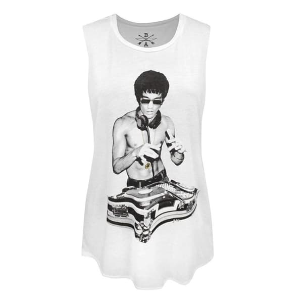 BNA78 Kvinnor/Damer Gung Fu Scratch Bruce Lee Tank Top
