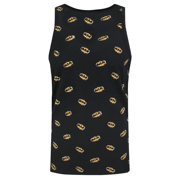 Batman Mens Stencil All-Over Print Vest