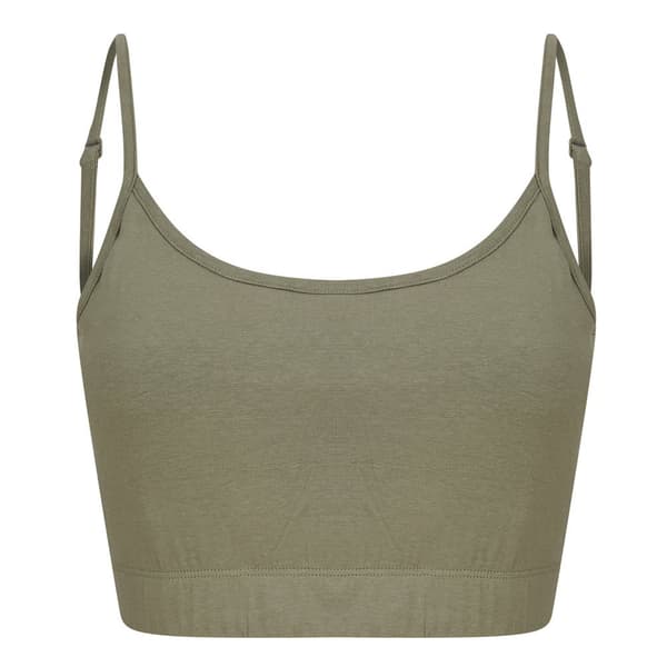 Skinni Fit Kvinder/damer mode bæredygtig bæredygtig justerbar rem Crop Top
