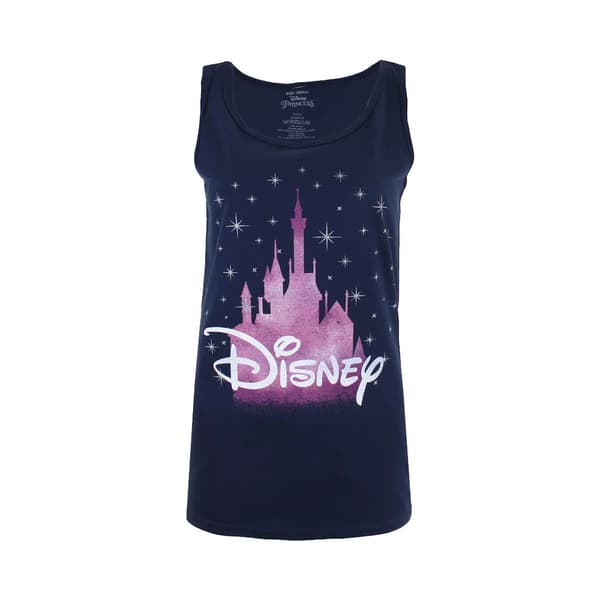 Disney Princess Dame/kvinder Castle Tank Top Navy XS