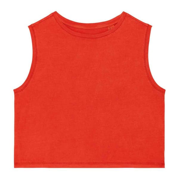 Native Spirit Kvinnor/Damer Faded Cropped Tank Top