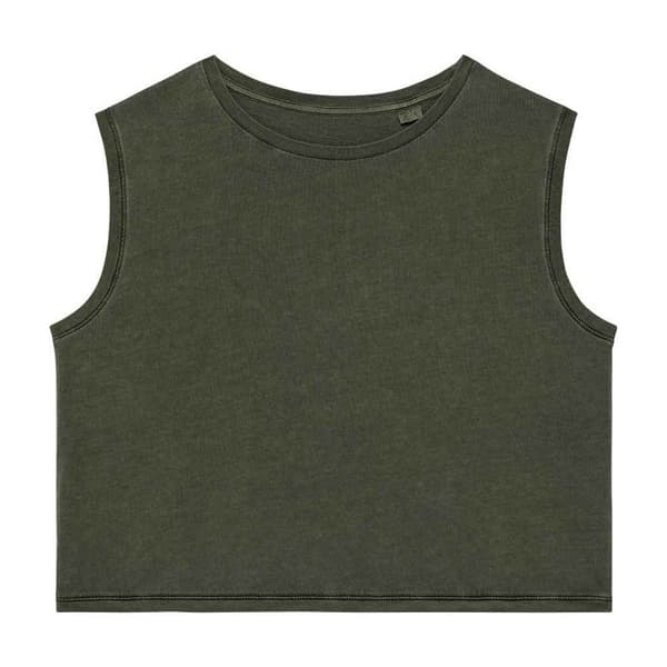 Native Spirit Kvinnor/Damer Faded Cropped Tank Top