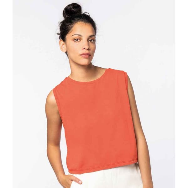 Native Spirit Kvinnor/Damer Faded Cropped Tank Top
