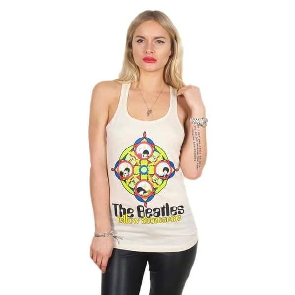 The Beatles Vest til kvinder/damer med gult havnebådsvindue