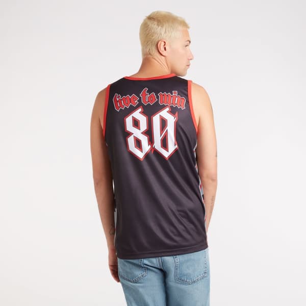 Amplified Mens Live To Win Motorhead Basketball Jersey