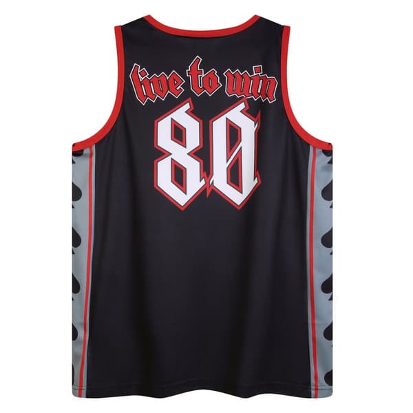 Amplified Mens Live To Win Motorhead Basketball Jersey