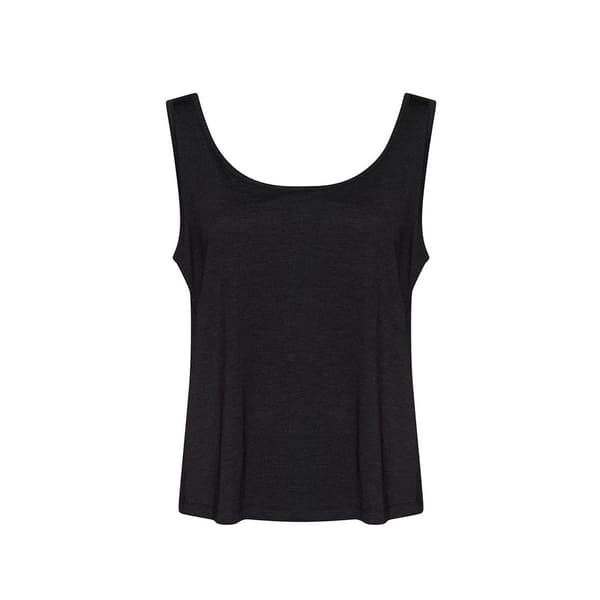 Awdis Womens/Ladies Tank Top Black Heather XS