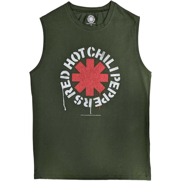 Red Hot Chilli Peppers Unisex Adult Stencil Cotton Tank Top