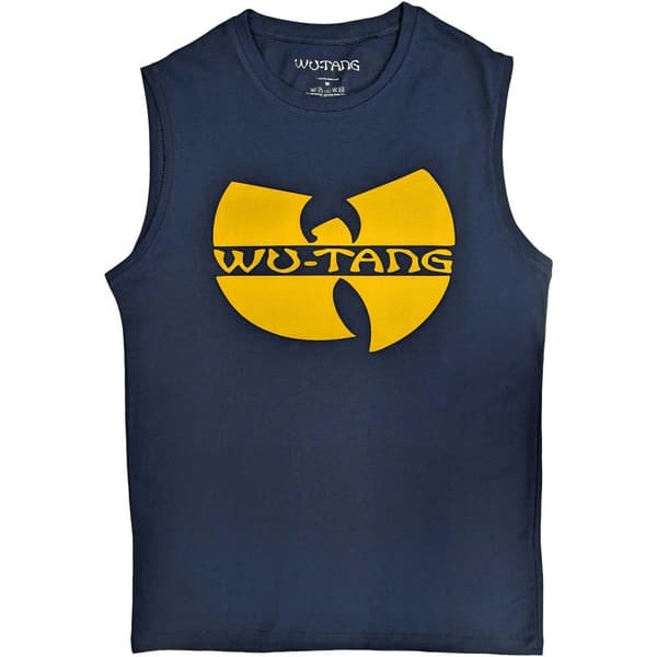 Wu-Tang Clan Unisex Adult Logo Cotton Vest Top Navy Blue S