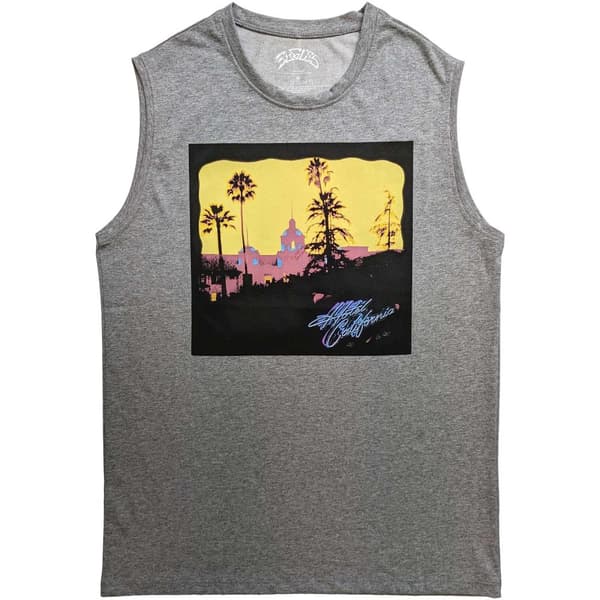 Eagles Unisex Adult Hotel California Cotton Tank Top Grey S