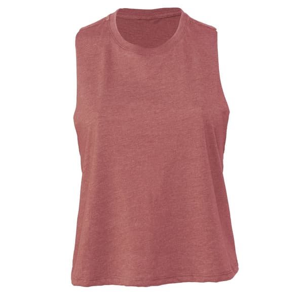 Bella + Canvas Kvinnor/Ladies Racerback Cropped Tank Top