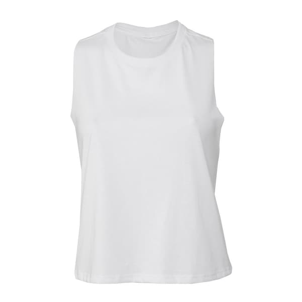 Bella + Canvas Dam/Lady Crop Racerback Tank Top