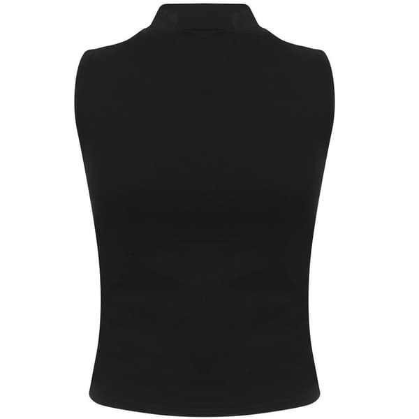 SF Womens/Ladies High-Neck Tank Top