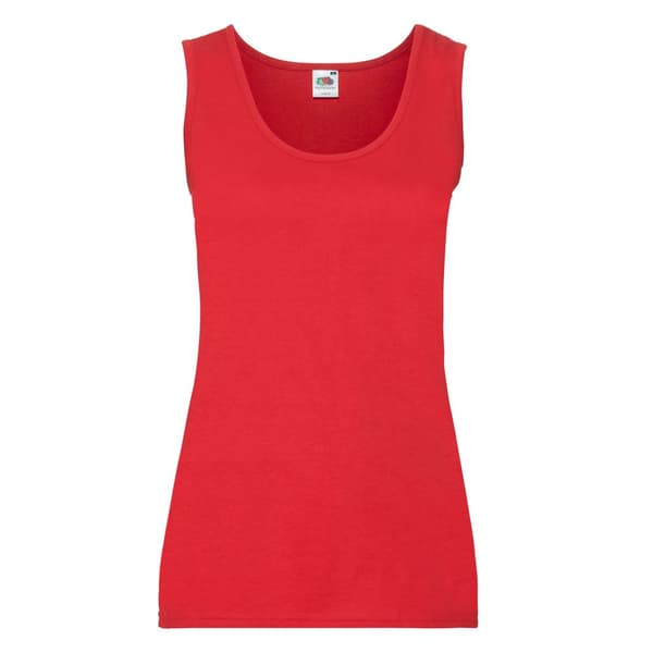 Fruit of the Loom Dam/Lady Value Tank Top Red XS