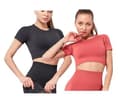 Miniatyrbild 2 av 4: Röd crop topp seamless  med luftig rygg