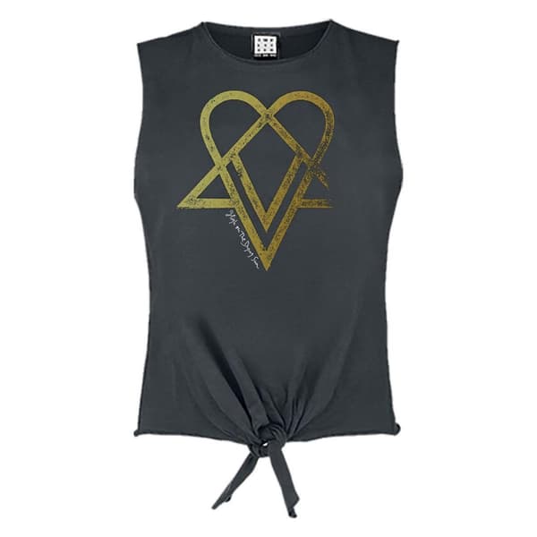 Amplified Unisex Adult In Trenodia HIM Sleeveless Crop Top Charcoal M