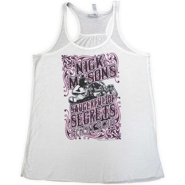 Nick Mason´s Saucerful Of Secrets Unisex Adult Echoes Tour Vest Top White XXL