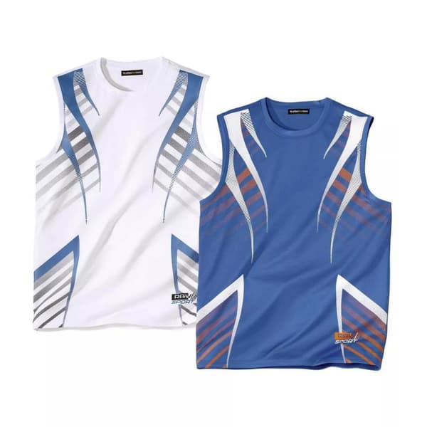 Atlas For Men Mens Sports Vest Top (Pack of 2)