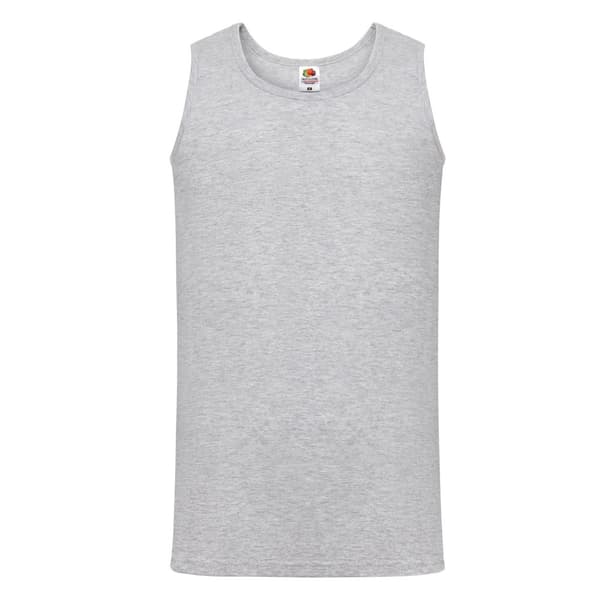 Fruit of the Loom Mens Valueweight Heather Athletic Vest Top