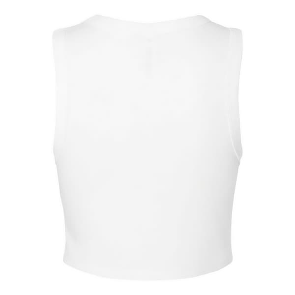 Bella + Canvas Womens/Ladies Plain Micro-Rib Muscle Crop Top